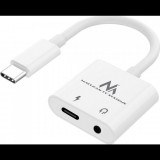 Maclean Adapter Usb Type-C - 3,5 mm-Es Mini Jack Z Power Delivery Pd 30W Maclean, Mctv-848 (MCTV-848)