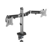 Maclean Ergo Office ER-449 17"-32" LCD TV/Monitor asztali tartó - Szürke (2 kijelző) (ER-449)
