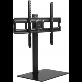 Maclean MC-386 Universal TV Stand Base for Cabinet Dresser Table Desk 32" - 75" 40kg VESA 35° Rotating Temepred Glass Adjustable TV Height Powder Coating (MC-386)