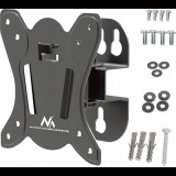 Maclean MC-415 TV Monitor Wall Mount 13"-32" 30kg Tilt Rotate max. VESA 100x100 30kg Black Slim Universal Powder Coated (MC-415)