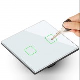 Maclean MCE717W Smart WiFi Intelligens vezeték nélküli beltéri kettős fali kapcsoló (MCE717W)