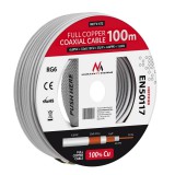 Maclean RG6 koax kábel 100m 100% réz (MCTV-472)