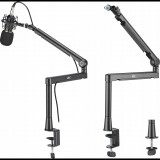 Maclean RS471 NanoRS, max. 2 kg, max. 714 mm magasság, 360°-os elforgatás, Gamer, Fekete, Mikrofon állvány (RS471)
