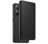 MADE FOR XIAOMI tok álló, bőr hatású (FLIP, oldalra nyíló, bankkártya tartó, asztali tartó funkció) FEKETE Xiaomi Poco X5 5G, Xiaomi Redmi Note 12 5G