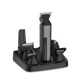 Maestro MR-660, 6in1, 5 W, 1200 mAh, Többfunkciós, Fekete, Vezeték nélküli, Borotva és hajvágó készlet