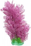 Magas akváriumi műnövény lila levelekkel talpán zöld növények (30 cm)