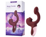 Magic Motion Magic Ponder - 2in1 csiklókaros vibrátor (bordó)