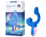 Magic Motion Magic Ponder - 2in1 csiklókaros vibrátor (kék)
