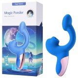 Magic Motion Magic Ponder - 2in1 csiklókaros vibrátor (kék)