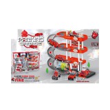 Magic Toys 3-emeletes parkolóház tűzoltóautókkal, fénnyel és hanggal