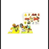 Magic Toys A farm állatai fa kétoldalú forma puzzle