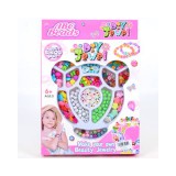 Magic Toys ABC ékszerkészítő szett színes gyöngyökkel kb 110db-os