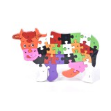 Magic Toys ABC fa oktató boci puzzle