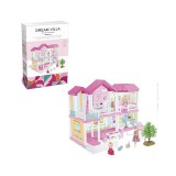 Magic Toys Álom villa játékszett bútorokkal és babákkal 68x51x39cm