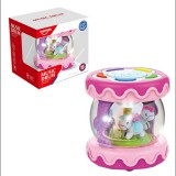 Magic Toys Asztali körhinta fény és hang effektekkel pink színben