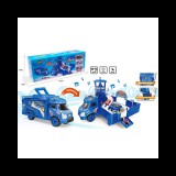 Magic Toys Átalakítható rendőrségi kamion szett funkciókkal