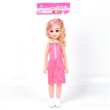 Magic Toys Baba többszínű színű ruhában 46cm-es méretben