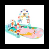 Magic Toys Baby Fitness állatmintás játszószőnyeg rugdosható zongorával és hangeffektekkel