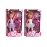 Magic Toys Balerina baba sminkszettel és arcmaszkkal kétféle változatban