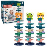 Magic Toys Ball Tower: Vidám állatos golyópálya többféle változatban 73x22cm 1db
