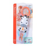 Magic Toys Boldog zebra rágóka és csörgő