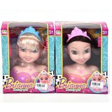 Magic Toys Brianna fodrászolható babafej készlet kétféle változatban