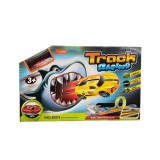 Magic Toys Cápás fluoreszkálós katapult autópálya 1db kisautóval