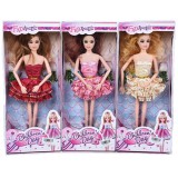 Magic Toys Children's Day 29cm-es divatbaba tüllszoknyás ruhában többféle változatban 1db