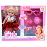 Magic Toys Copfos baba játékszett fésűvel és kiegészítőkkel 25cm