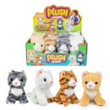 Magic Toys Cuki cica plüss 15cm-es többféle változatban 1db
