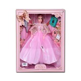 Magic Toys Divatbaba fésű és könyv kiegészítőkkel 30cm