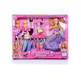 Magic Toys Divatbaba játékszett kisbabával és kiegészítőkkel