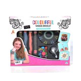 Magic Toys DIY Csináld magad karkötő készítő játékszett színes fonalakkal és gyöngyökkel