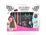 Magic Toys DIY Csináld magad karkötő készítő játékszett színes fonalakkal és gyöngyökkel