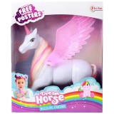 Magic Toys Dream Horse Csillámló unikornis rózsaszín szárnyakkal 18cm