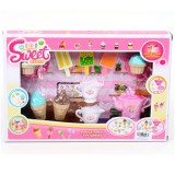 Magic Toys Édesség játékszett fagyival és teáskészlettel