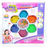 Magic Toys Ékszerkészítő gyöngy szett színes és csíkos gyöngyökkel