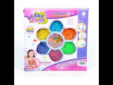 Magic Toys Ékszerkészítő gyöngy szett színes és csíkos gyöngyökkel
