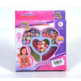 Magic Toys ékszerkészítő gyöngy szett szívecske alakú tároló tálcával (MKK292434) (MKK292434) - Szépségszettek