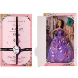 Magic Toys Elegáns Divatbaba kiegészítőkkel lila ruhában (MKL399857) (MKL399857) - Szépségszettek