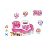 Magic Toys Elektromos pénztárgép pink színben, mérleggel és kiegészítőkkel