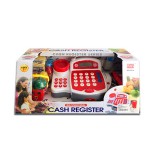 Magic Toys Elektronikus piros-fehér multifunkciós pénztárgép kiegészítőkkel