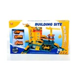 Magic Toys Építkezési központ parkolóházzal és járművekkel