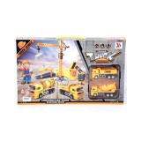 Magic Toys Építőipari játékszett 2db autóval