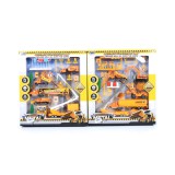 Magic Toys Építőipari játékszett munkagépekkel és kiegészítőkkel kétféle változatban