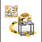 Magic Toys Építőipari parkolóház játékszett kisautókkal