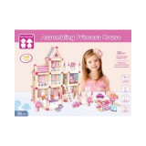 Magic Toys Fa rózsaszín kastély játékszett kiegészítőkkel