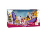 Magic Toys Fantasy Carriage Mesés nyitott hintó lóval és babával