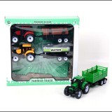 Magic Toys Farm traktor különböző pótkocsival 3db-os szett