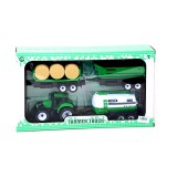 Magic Toys Farmer Truck: Mezőgazdasági traktor szett utánfutókkal 28cm